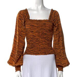 La Ligne animal print blouse
